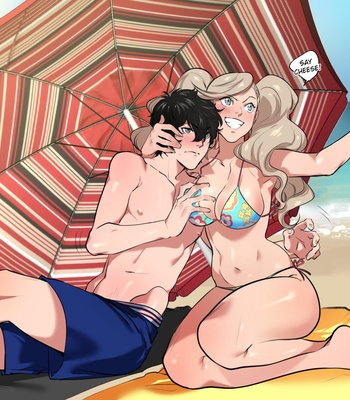 Porn Comics - Ann x Akira – Beach Time