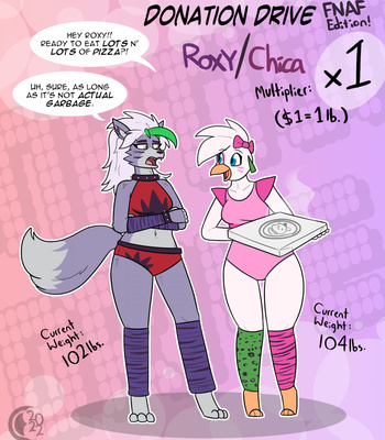 Porn Comics - Donation Drive – Roxy And Chica!