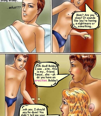 Mom, Son & Hooker comic porn sex 3