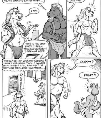 The Pony And Puppy Reunion! comic porn thumbnail 001