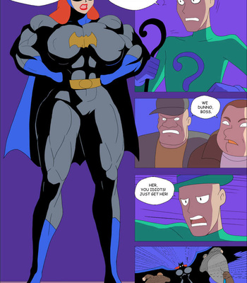 Muscular Batgirl comic porn sex 8