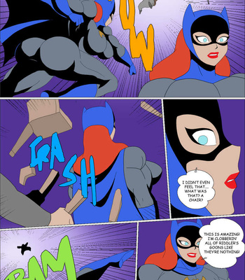 Muscular Batgirl comic porn sex 9