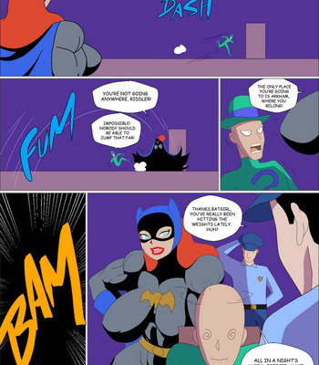 Muscular Batgirl comic porn sex 10