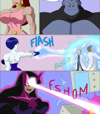Power Girl x Supergirl comic porn sex 14