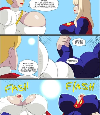 Power Girl x Supergirl comic porn sex 29