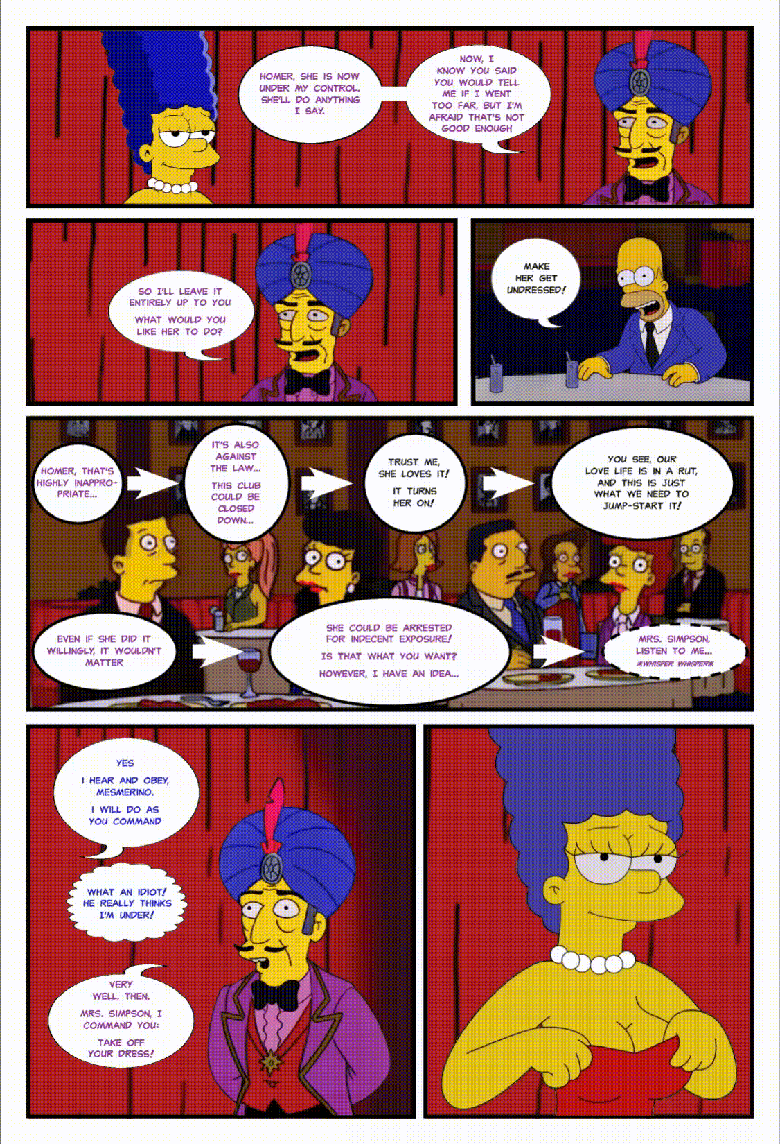 The Simpsons – Marge’s Night Out comic porn sex 7