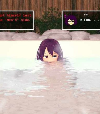 Hot Spring With Frisk And Chara comic porn sex 3