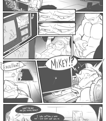 Donnie x Mikey comic porn thumbnail 001