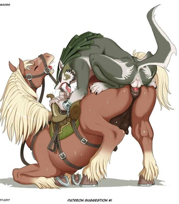 Epona x Werewolf Link comic porn sex 2