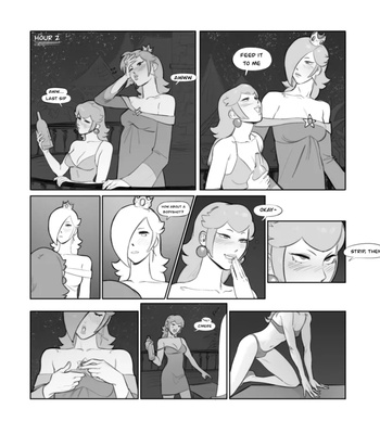 Rosalina x Peach comic porn sex 6