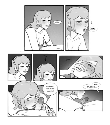 Rosalina x Peach comic porn sex 8