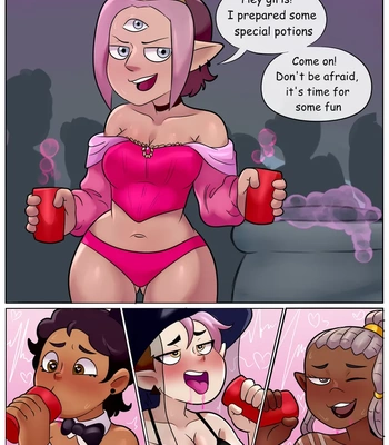 Girls At A Halloween Party comic porn sex 5