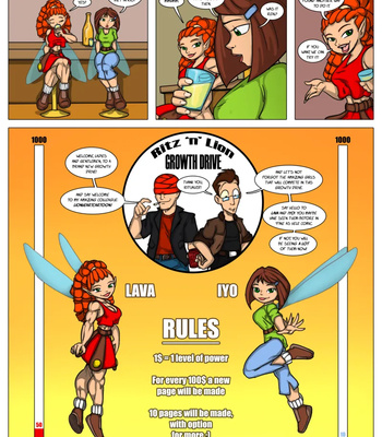 Porn Comics - Iyo And Lava’s Muscle Growth