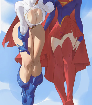 Porn Comics - Power Girl & Supergirl Tag-Team!