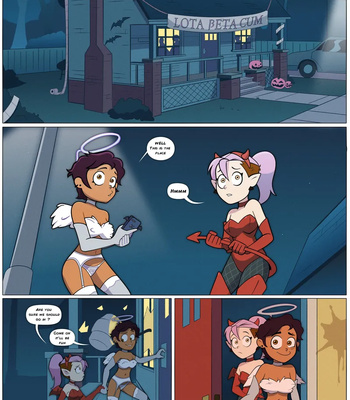 Porn Comics - Luz & Amity’s Halloween Party