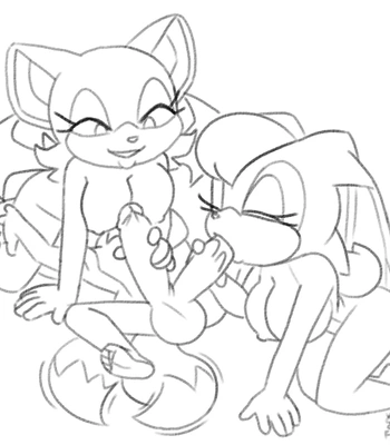Rouge & Vanilla x Tails comic porn sex 3