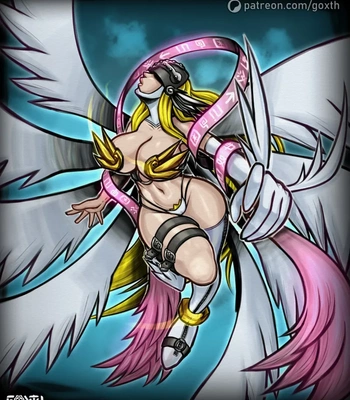 Ladydevimon & Angewomon comic porn sex 3