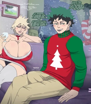 Keeping Bakugo’s Mom Company For Christmas comic porn sex 2