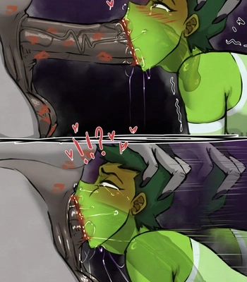 Raven x Beast Femboy comic porn sex 5