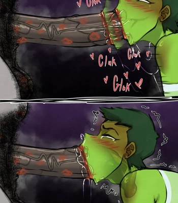 Raven x Beast Femboy comic porn sex 14