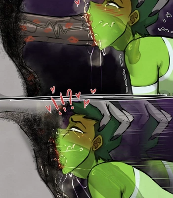 Raven x Beast Femboy comic porn sex 25