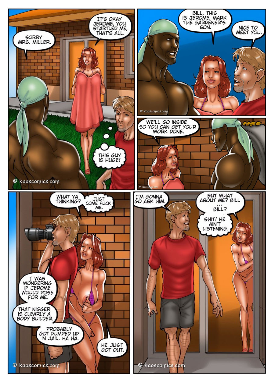 The Wife And The Black Gardeners 2 comic porn image