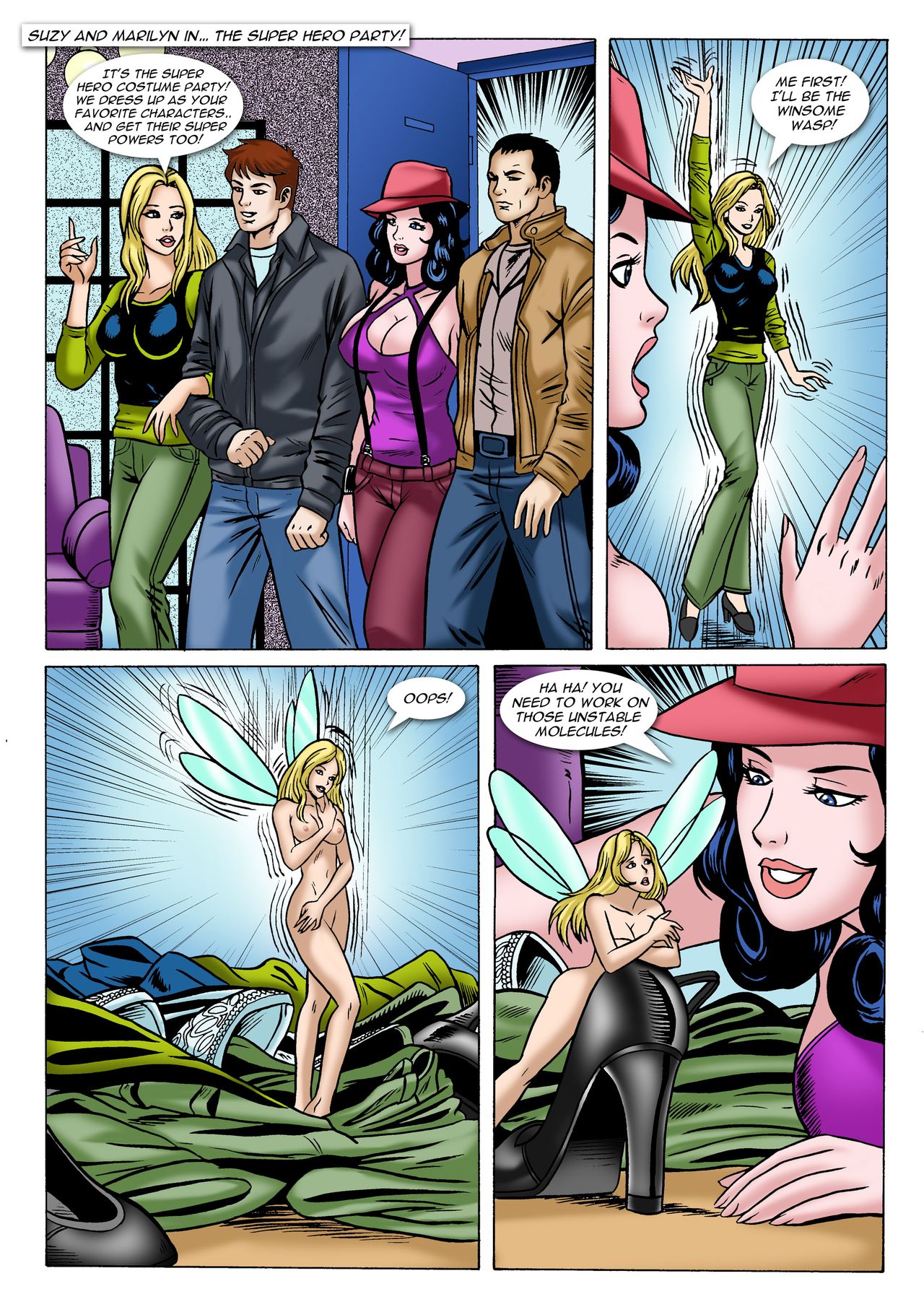 Nude Superhero Toons - Super Hero Party comic porn - HD Porn Comics