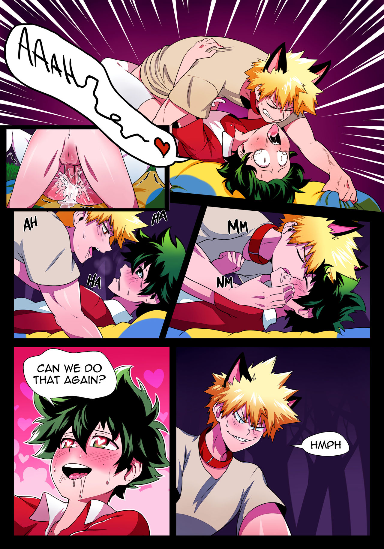 Bakudeku porn manga