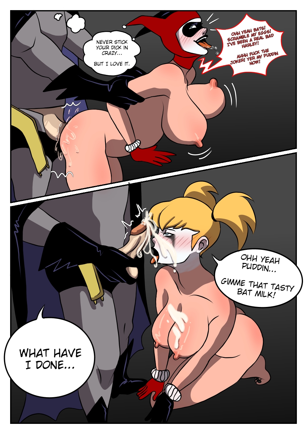 Harley quinn and batman comic porn