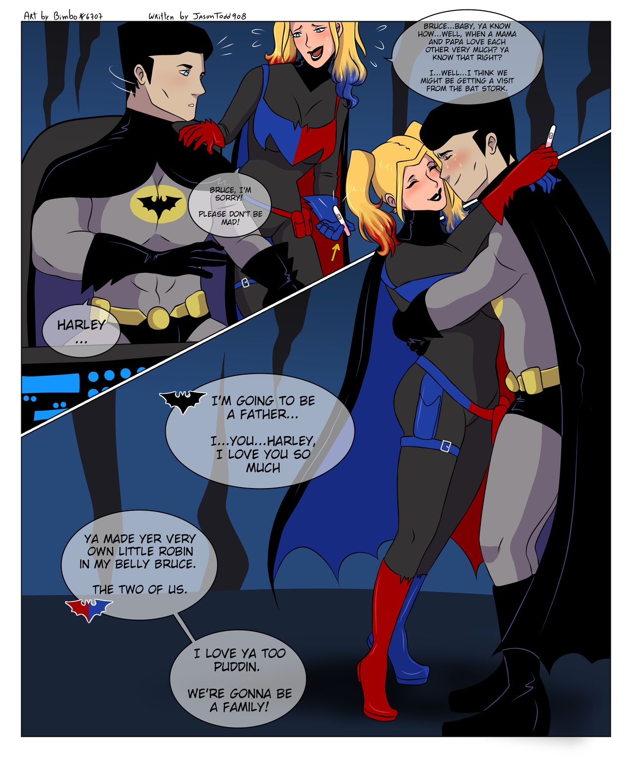 Batman Sex Art - Batman And Harley Quinn comic porn - HD Porn Comics
