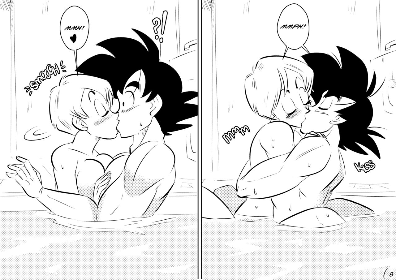 Bulma x goku bathing porn comics