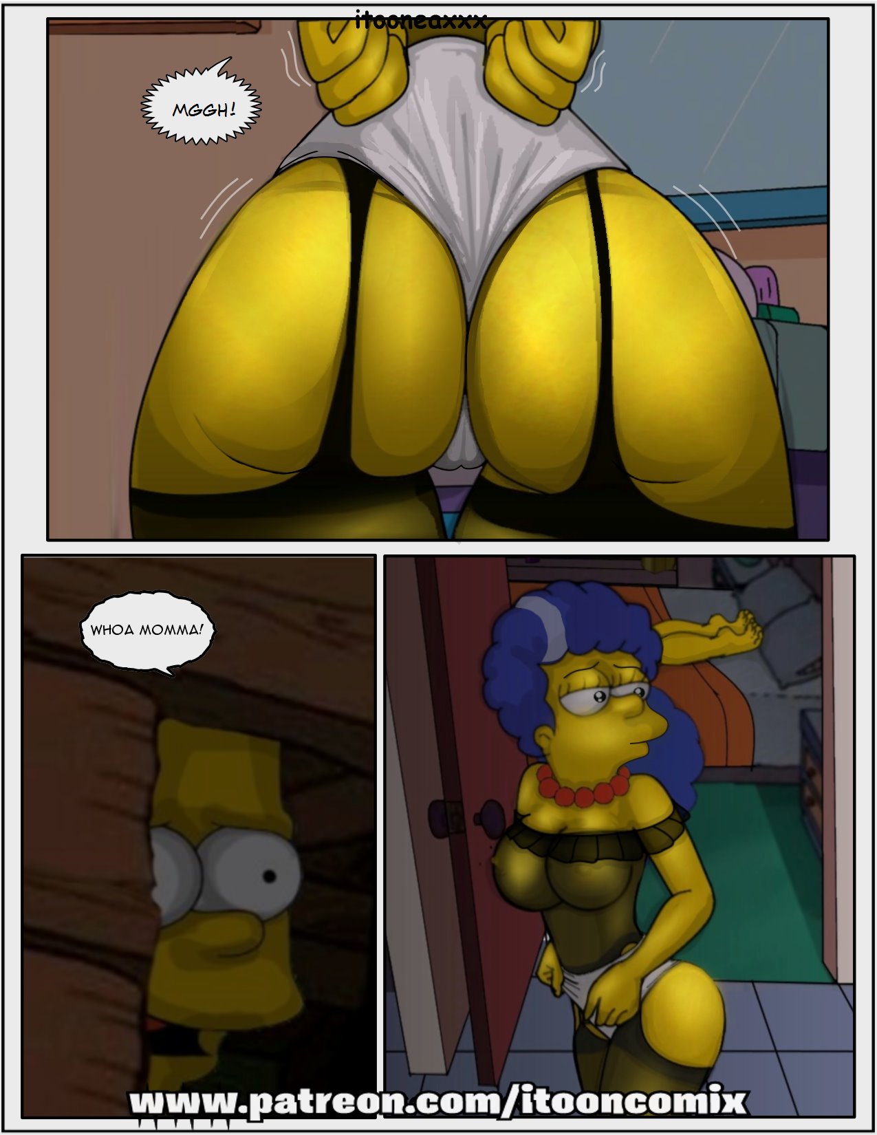 Marge Simpson Porn Comics 3 - The Simpsons - Snake 3 comic porn | HD Porn Comics