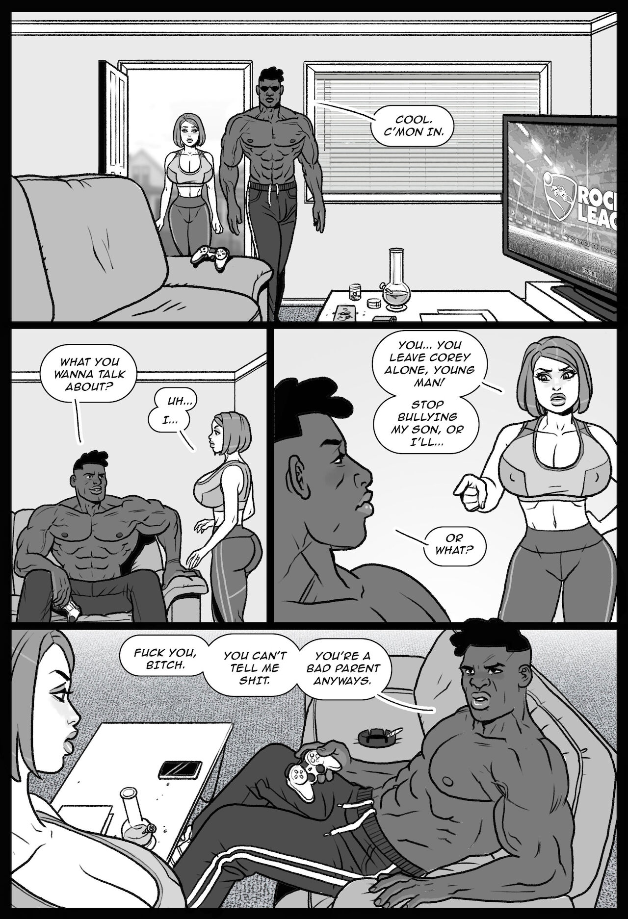 Black And White Comic Porn Captions - Bang My Bully 1 comic porn - HD Porn Comics