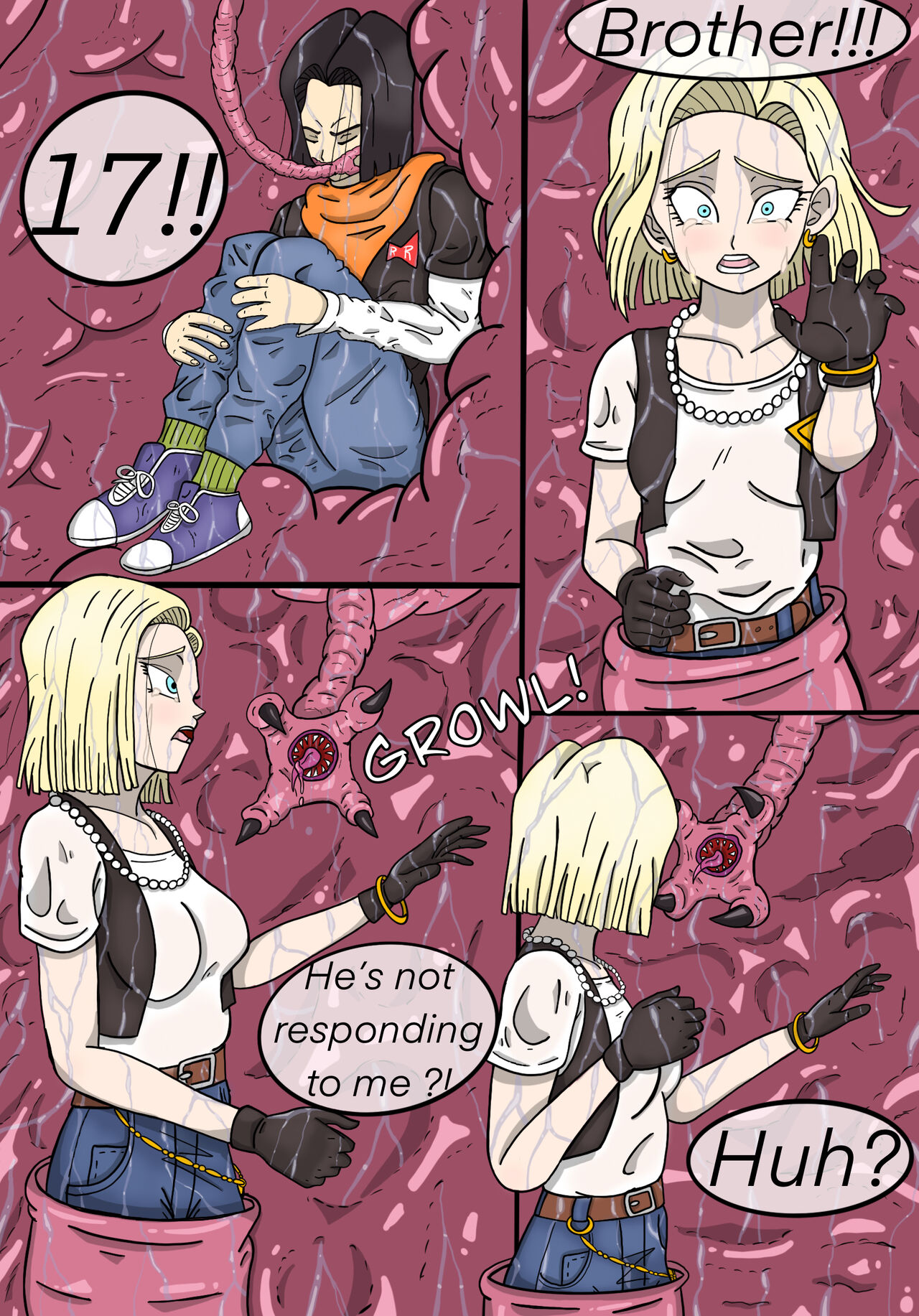Dragon Ball Z Android 17 Porn - Android 18 - Absorption Story comic porn - HD Porn Comics