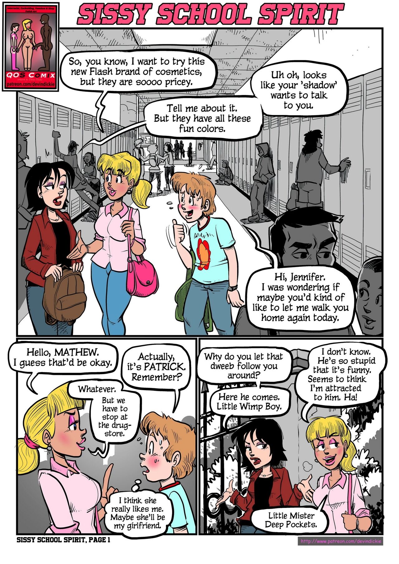 Forced Sissy Cartoon Porn - Sissy School Spirit comic porn - HD Porn Comics