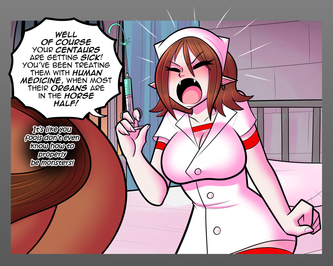 Sick Cartoon Porn Captions - Rehabilitation Of A Hero - The Nurse comic porn | HD Porn Comics