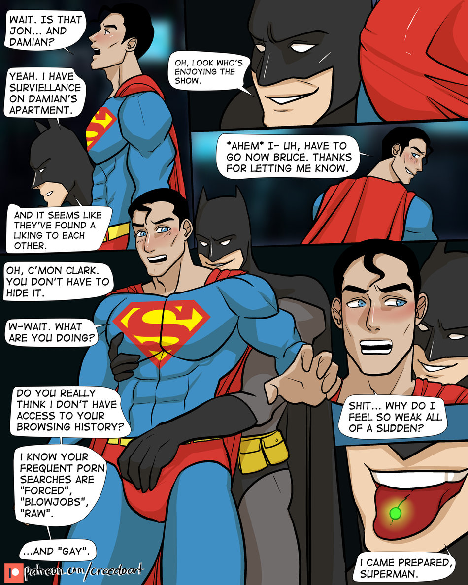 Gay Batman Porn Comics - Damijon 4 - Batman X Superman comic porn - HD Porn Comics