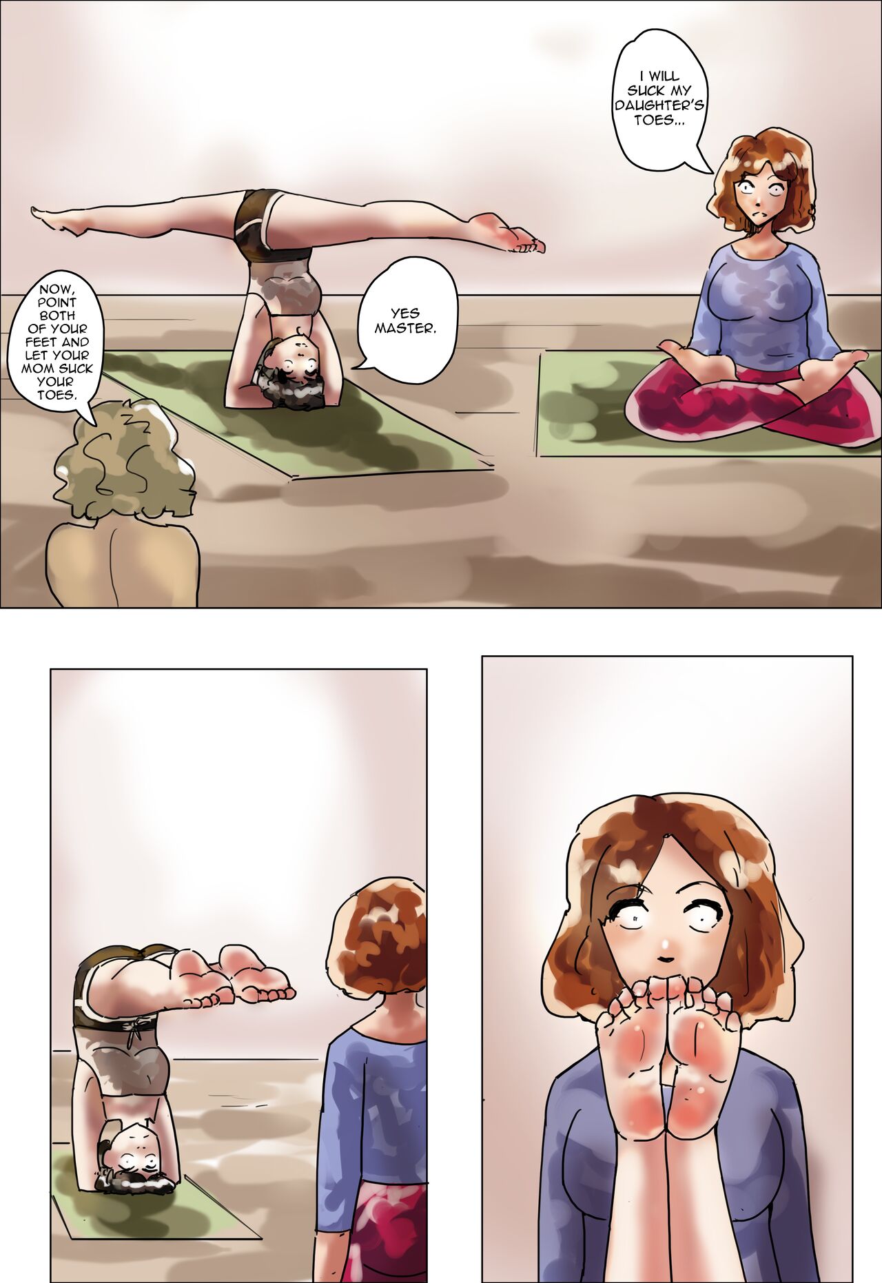 Cartoon Daughter With Son Porn - Hypno Yoga - Mother And Daughter comic porn - HD Porn Comics
