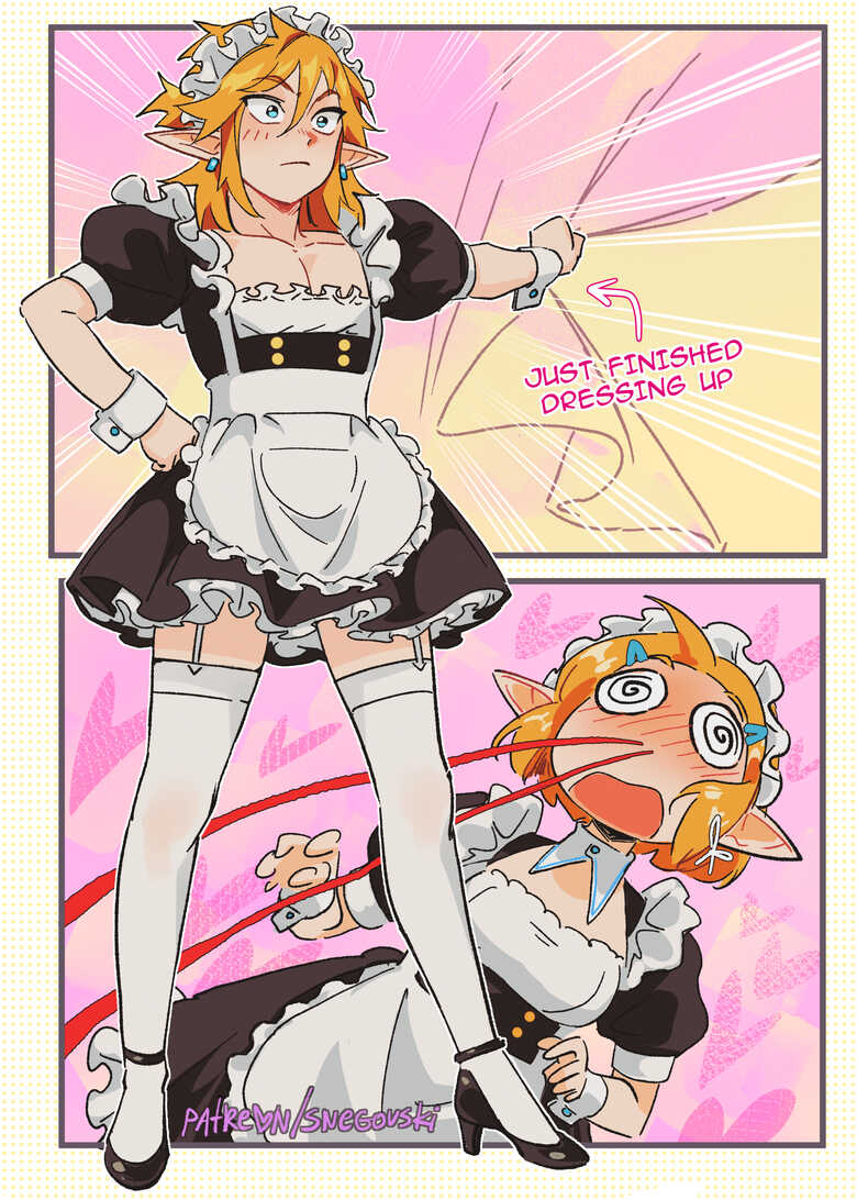 Zelink Maid Cafe comic porn | HD Porn Comics